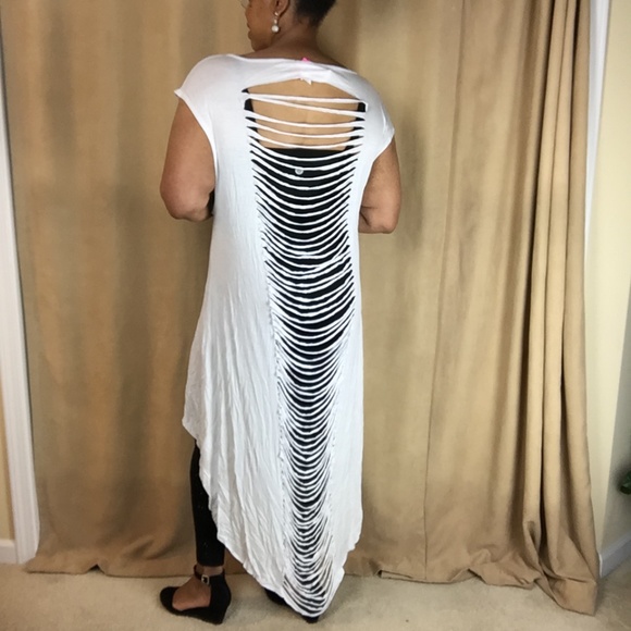 NWT Sleeveless Hi-Lo Dress w/ Slash Detail size 3X - Picture 4 of 16